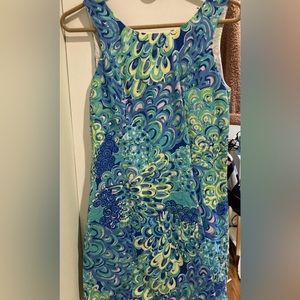 Lilly Pulitzer ~ LILLY’S LAGOON ~ CATHY SHIFT DRESS Size 2 Tropical BEACH POOL